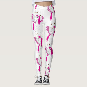 Leggings Brancas do Partido Unicórnio