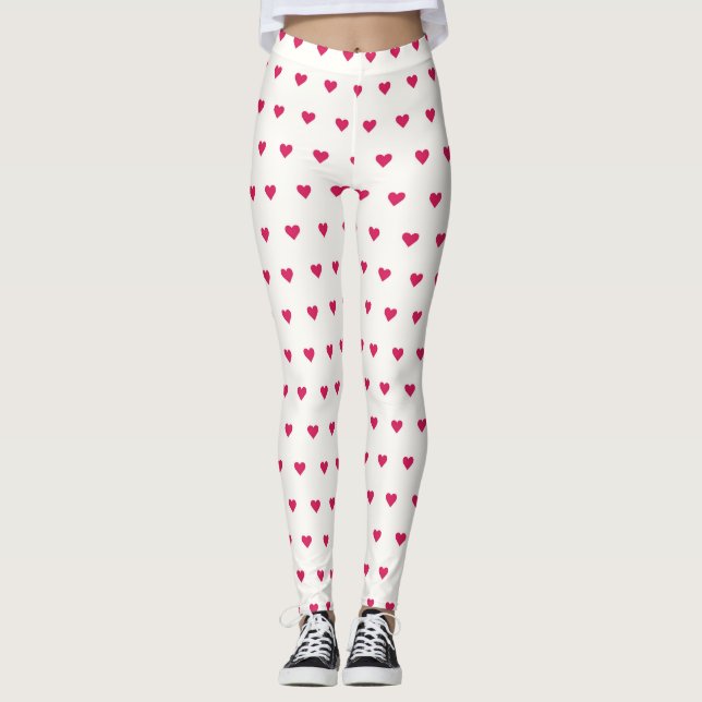 Leggings brancas e cor-de-rosa (Frente)