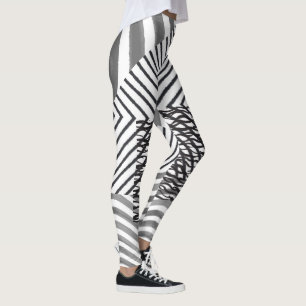 leggings brancas e pretas