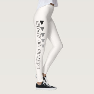 Leggings Brancas Personalizadas Stay In Shape Fitn