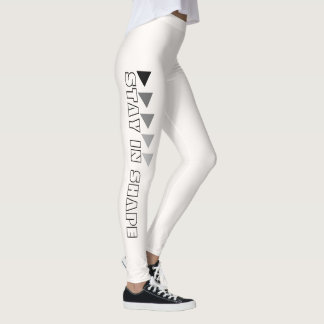 Leggings Brancas Personalizadas Stay In Shape Fitn