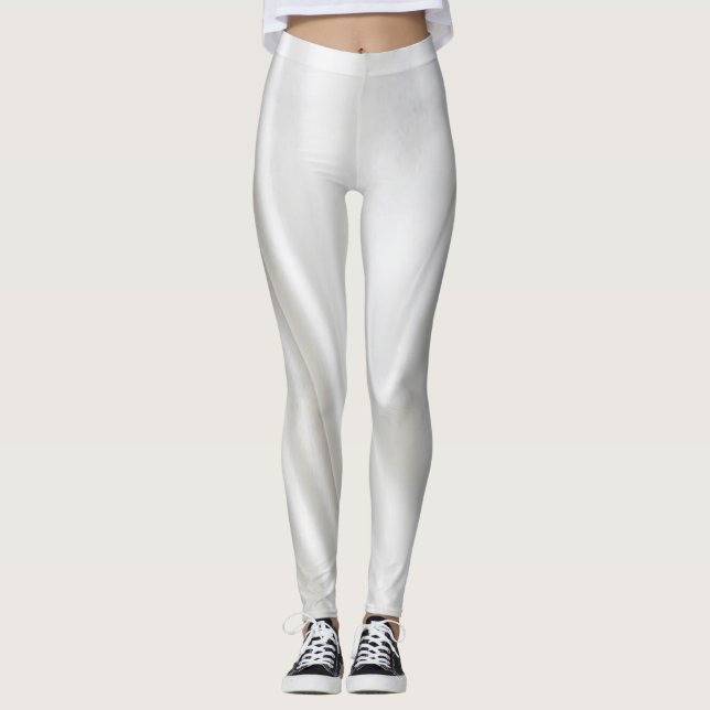 Leggings Brancas Satin (Frente)