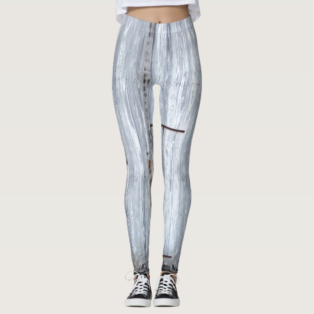 Leggings brancas Wash Wood Door Country (Frente)