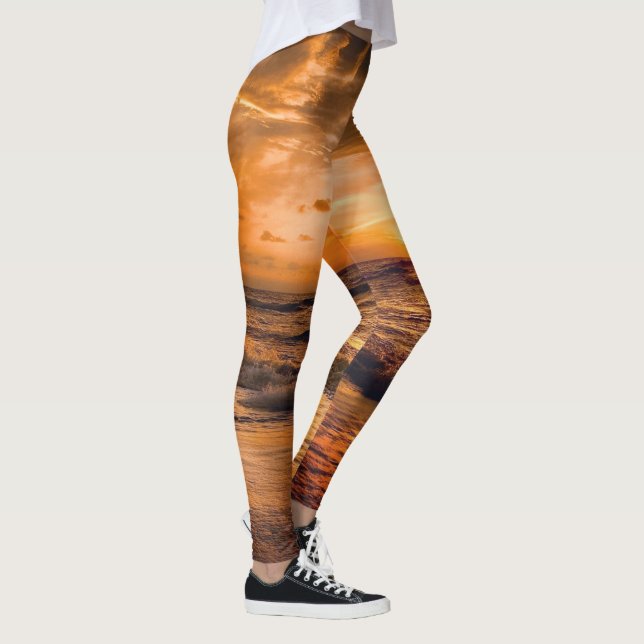 Leggings Brilhantes Para Mulheres Por Sol (Direita)