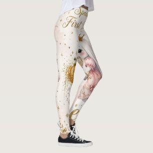 Leggings Brilho Princesa Spooky Boo Dourado