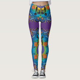 Leggings brutas e assustadoras do Halloween