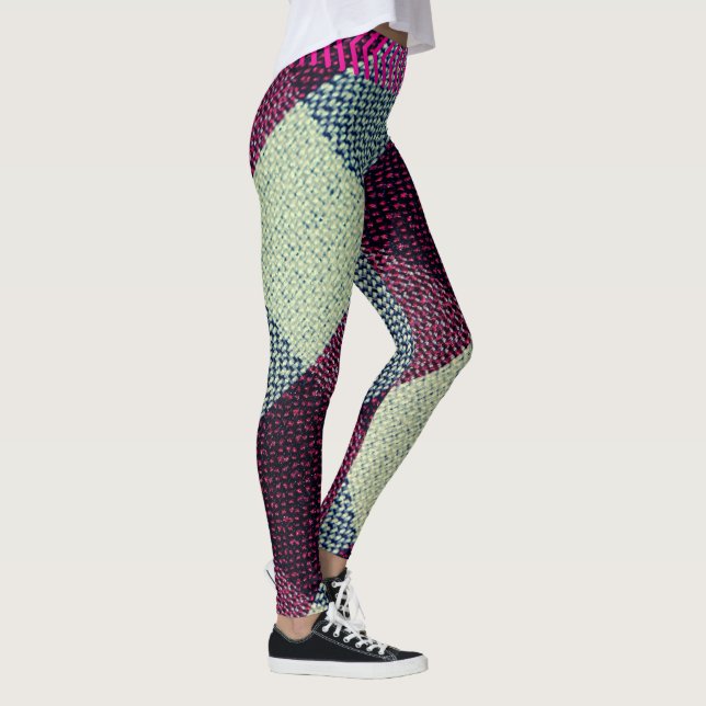 Leggings Burgundy Edge V-Listras (Direita)