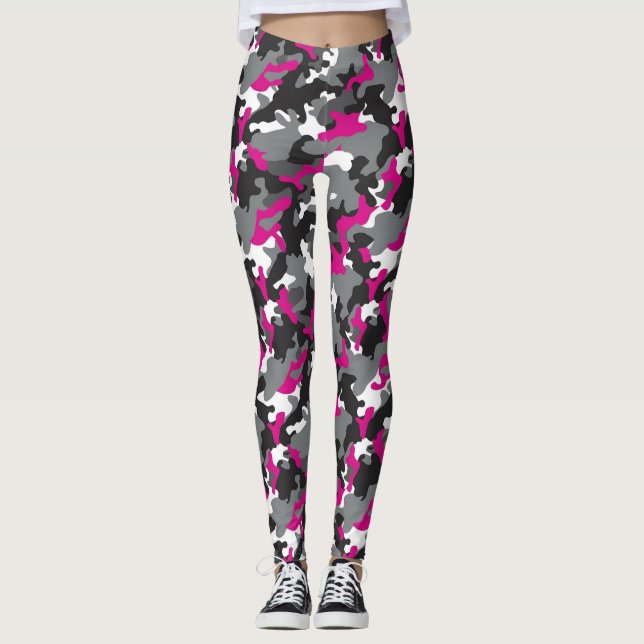Leggings Camufladas Magenta (Frente)