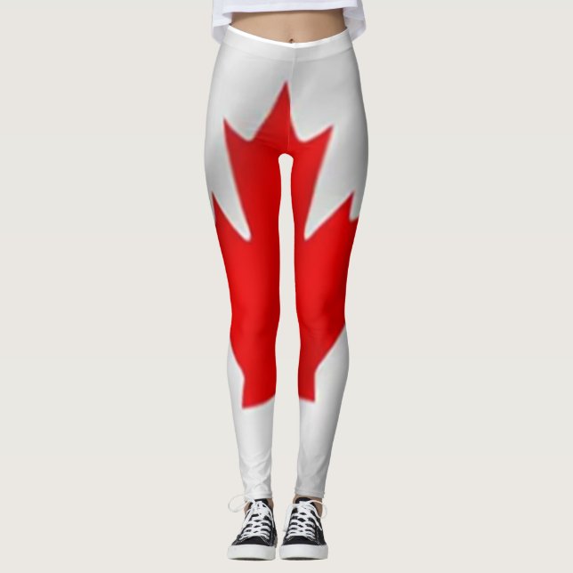 Leggings canadenses sobre moda (Frente)