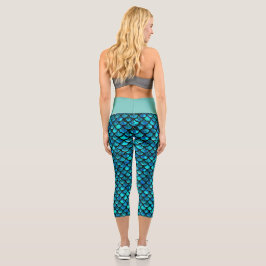 Leggings Capri taille haute sirène