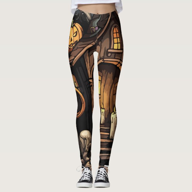 Leggings 🕷️ Casa Assombradas Spooky 🎃 (Frente)