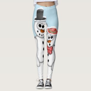 Leggings Casais Snowman