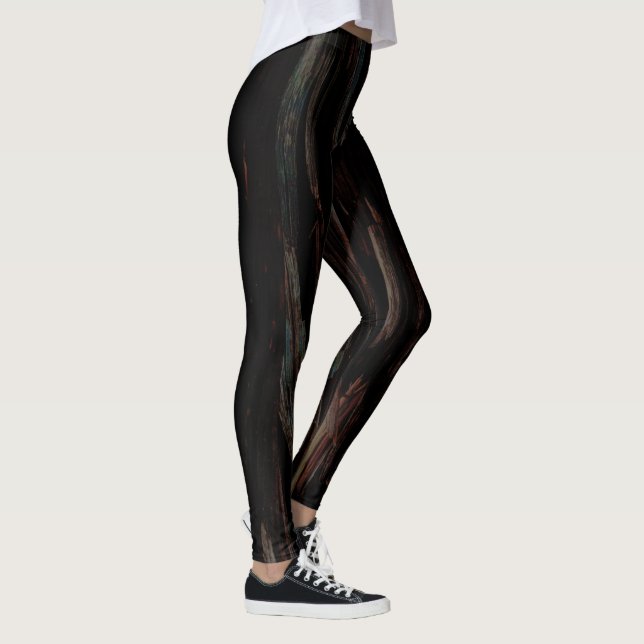 Leggings Casca de Árvore Vermelha da Floresta 2 (Direita)
