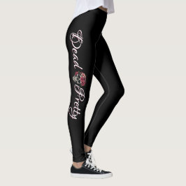 Leggings Caveira Floral Dead Pretty