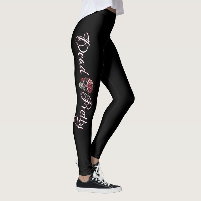 Leggings Caveira Floral Dead Pretty (Direita)