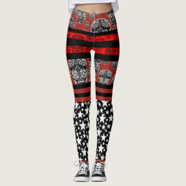 Leggings Caveiras e Estrelas Doces