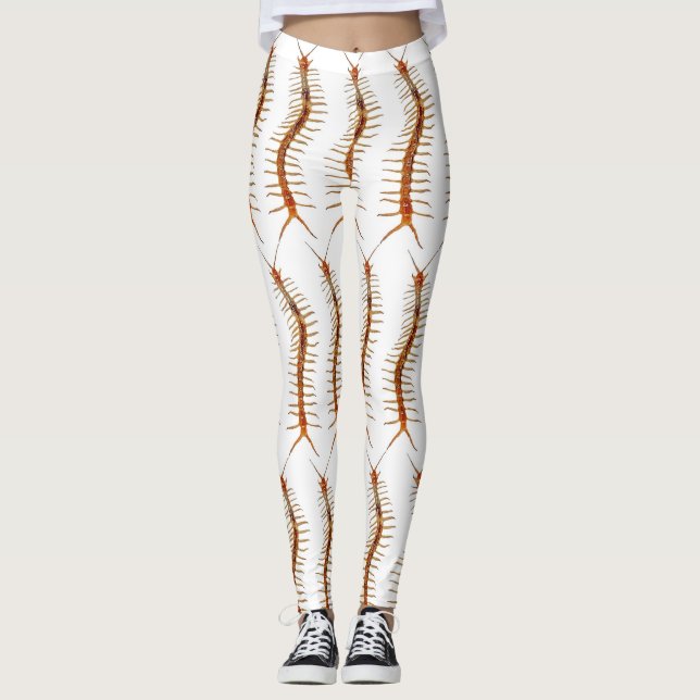 Leggings Centipede assustadoras  (Frente)