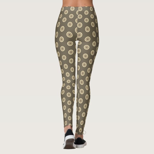 Leggings Champ de Padrão Abstrato Color Curl (Verso)