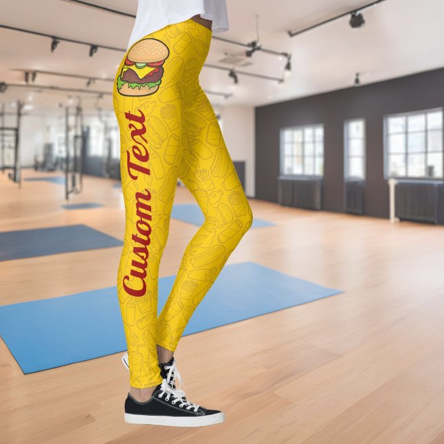 Leggings Cheeseburger (Criador carregado)