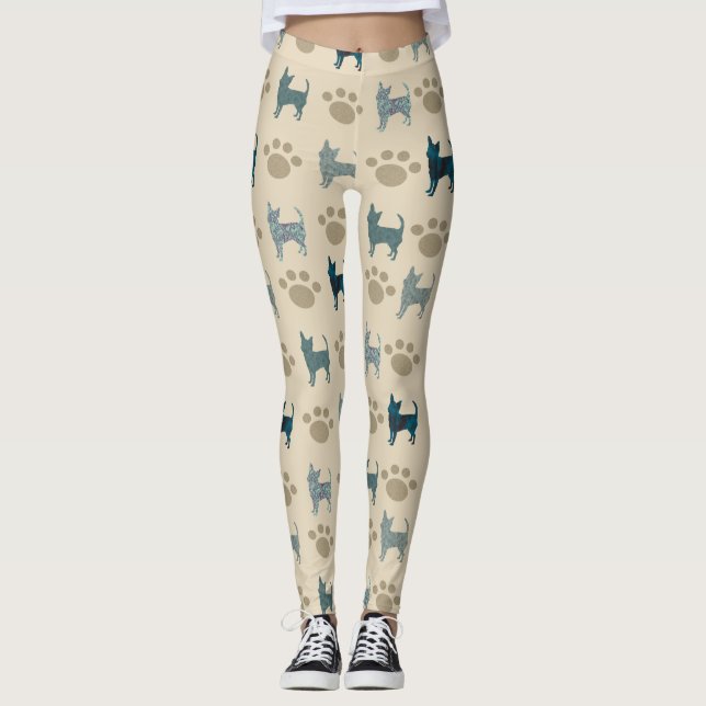 Leggings Chihuahua & Pata (Frente)