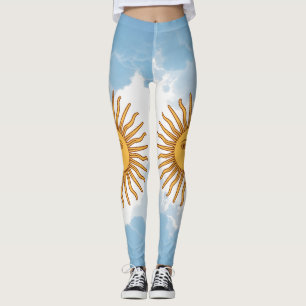Leggings Chinelos de Sinalizador da Argentina