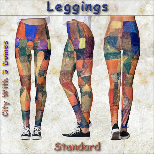 LEGGINGS - Cidade com os Três Domínios - Paul Klee (Criador carregado)