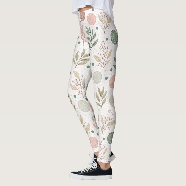Leggings Clássicos de Bolinhas para Uso Casual ou  (Esquerda)