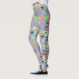 Leggings coloridas "Ame Abacaxi"