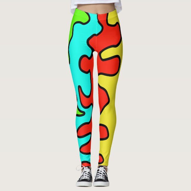 Leggings coloridas arte (Frente)