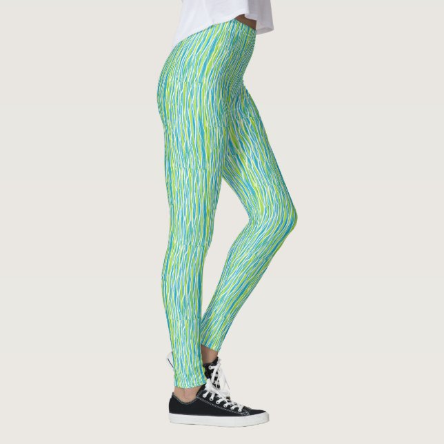 Leggings Coloridas Com Spandex para Controle da Ba (Direita)