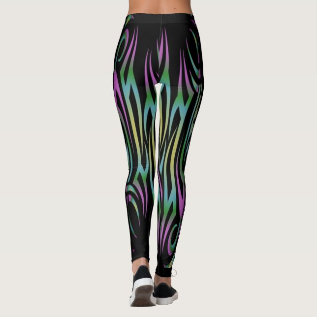 Leggings coloridas de tatuagem (Verso)