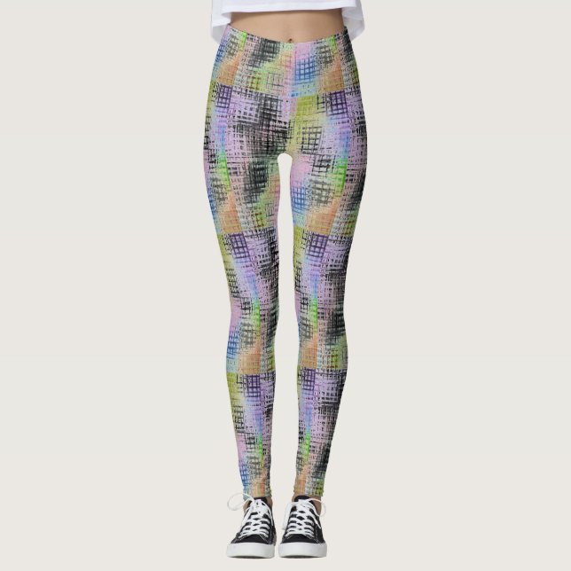 Leggings coloridas do rico (Frente)