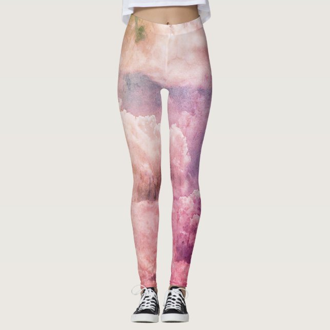 Leggings Coloridas em Nuvem (Frente)