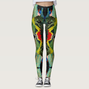 Leggings coloridas loucas.