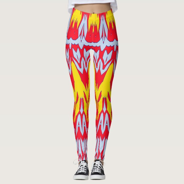 Leggings coloridas "Ratti_Creative_Arts" (Frente)
