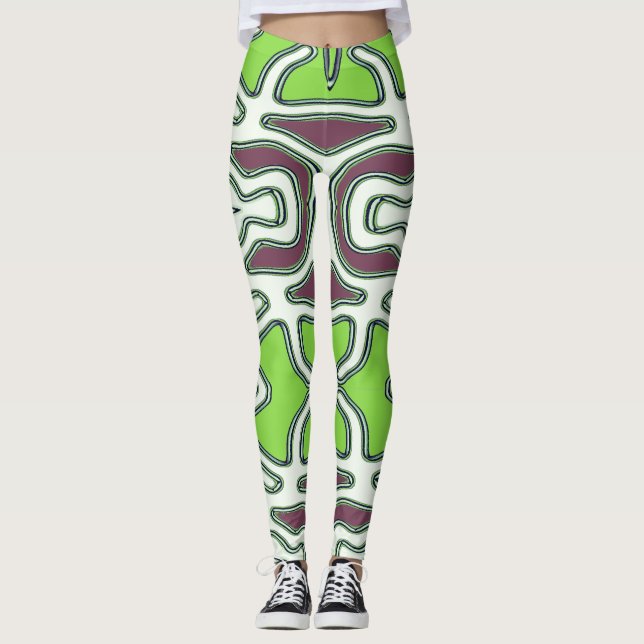 Leggings coloridas "Ratti_Creative_Arts" (Frente)