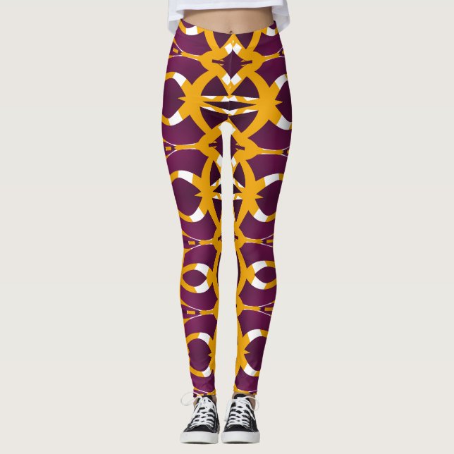 Leggings coloridas "Ratti_Creative_Arts" (Frente)