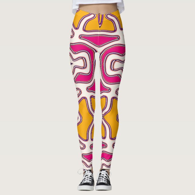 Leggings coloridas "Ratti_Creative_Arts" (Frente)