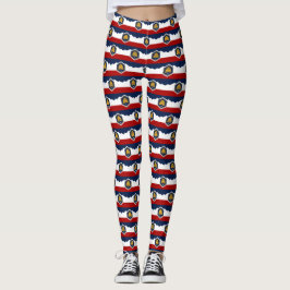 Leggings com a bandeira do estado de Utah, EUA