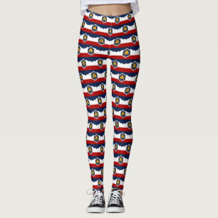 Leggings com a bandeira do estado de Utah, EUA