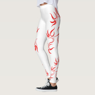 Leggings com arte casual colorida
