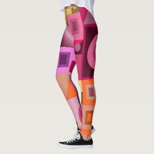 Leggings com arte casual criativa
