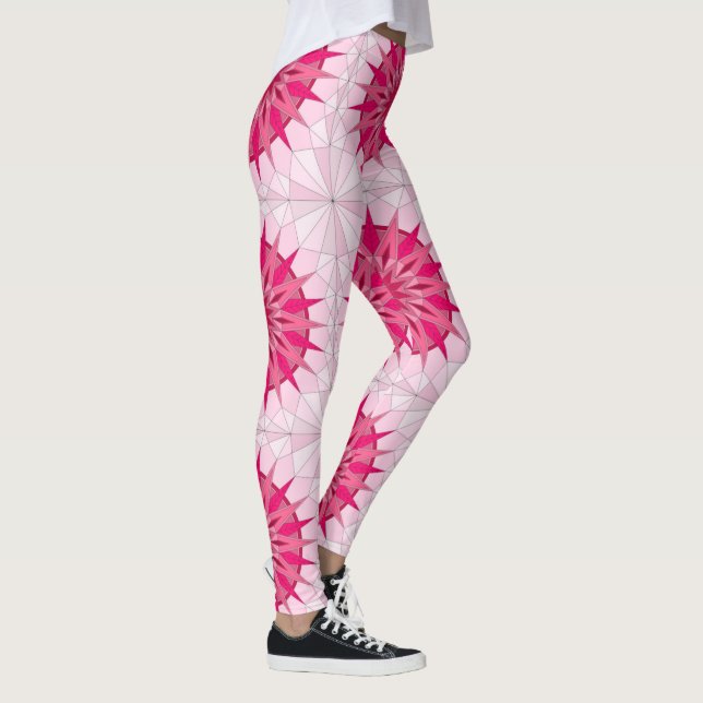 Leggings com arte rosa adorável (Direita)