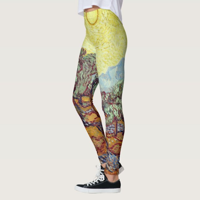Leggings com as "Oliveiras" de Van Gogh (Esquerda)