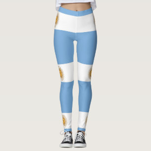 Leggings com bandeira da Argentina