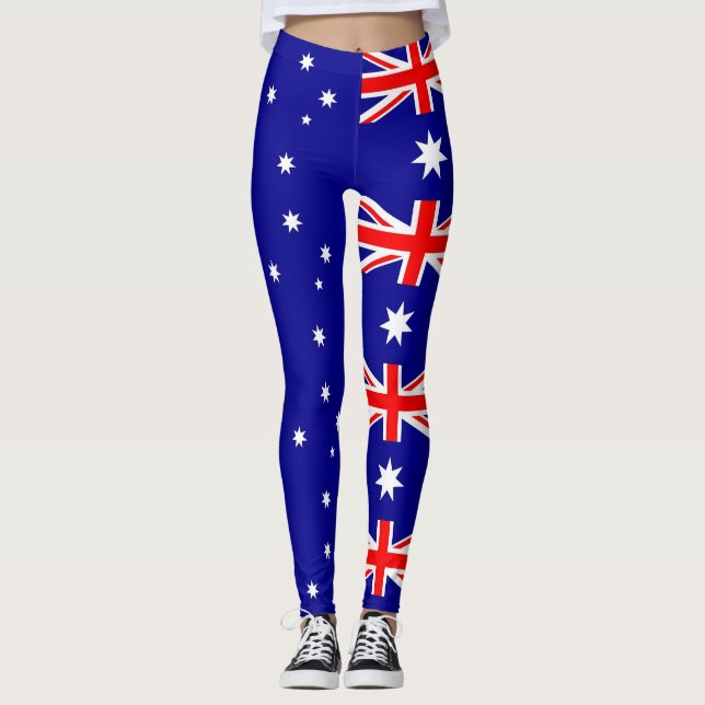 Leggings com bandeira da Austrália (Frente)
