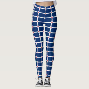 Leggings com bandeira da Cidade de Indianápolis, E