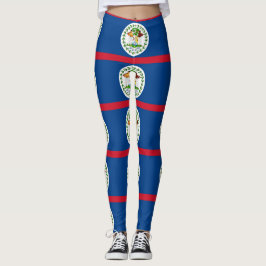 Leggings com bandeira de Belize