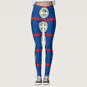 Leggings com bandeira de Belize