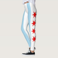 Leggings com bandeira de Chicago, Illinois